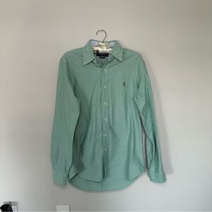 Ralph Lauren Men's Mint Green Button Down Shirt